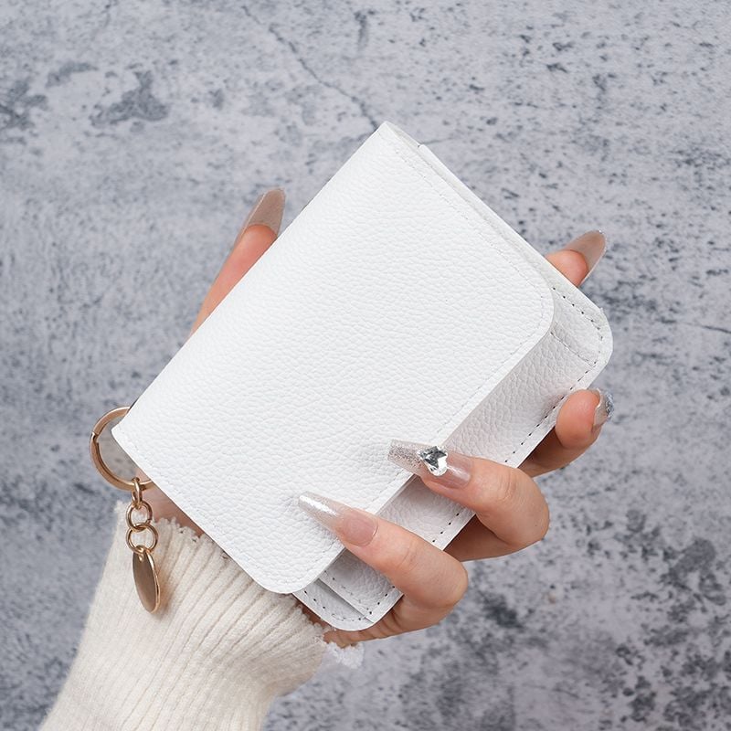 🎁HOT SALE Only $9.99🔥Elegant and Minimalist Women's Slim Short Wallet – with RFID protection, card slots, a bill compartment, and an ID window