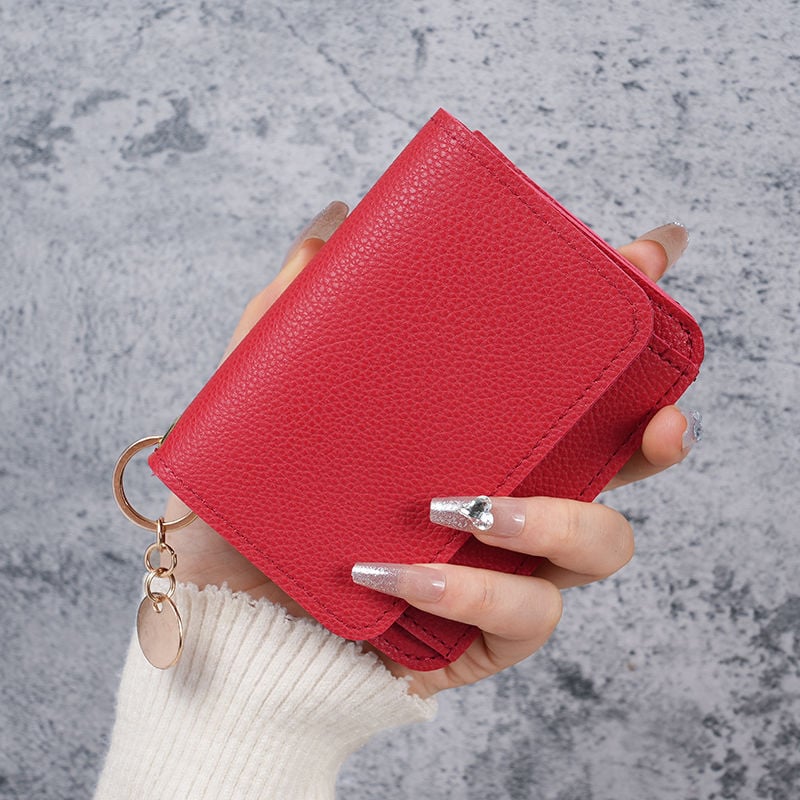 🎁HOT SALE Only $9.99🔥Elegant and Minimalist Women's Slim Short Wallet – with RFID protection, card slots, a bill compartment, and an ID window
