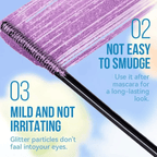 Färgglad Glittermascara/Colorful Glitter Mascara
