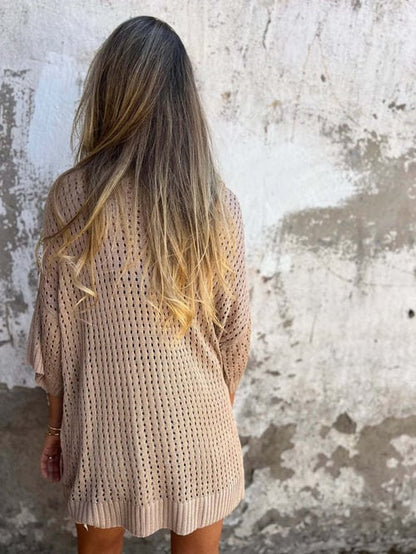 🌟49 % rabatt på nye produkter🔥Uthult topp med V-hals🍀