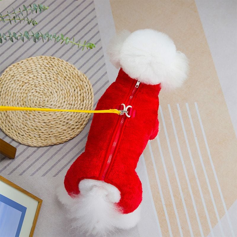 🐶Vinterhund jumpsuit med dragkedja bak/🐶Winter dog jumpsuit with zipper on the back