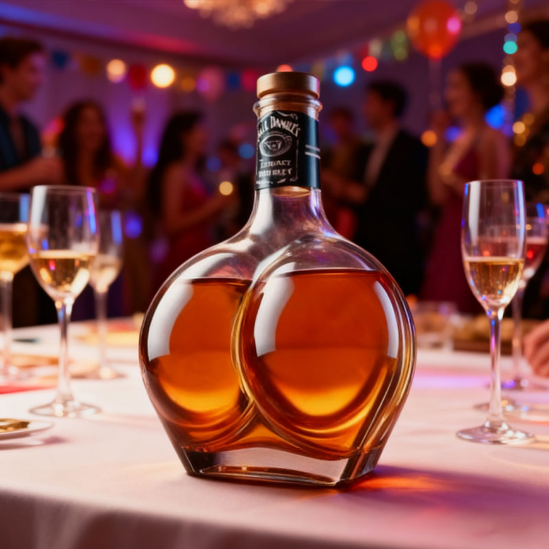 🥂Ge dina vinprovningar en lekfull touch med denna roliga flaska.