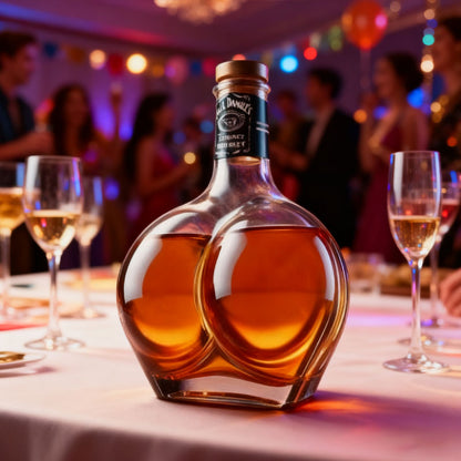 🥂Ge dina vinprovningar en lekfull touch med denna roliga flaska.