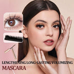 🥳KÖP 1 FÅ 1 GRATIS:💞50K+ SÅLDA!👁️✨ Vackra fransar hela dagen, kladdfria! Vattentät fibermascara för naturlig volym. 💖💃