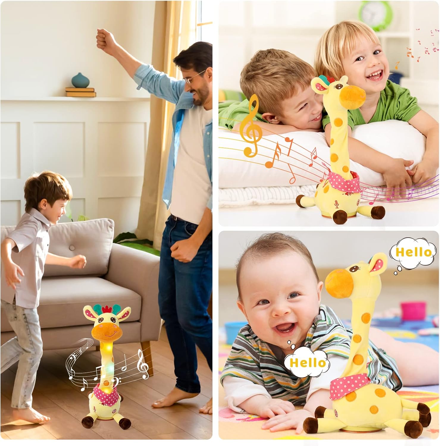🎉 Den bästsäljande musikaliska giraffleksaken – sjunger, dansar och upprepar vad du säger! 🦒🎵🗣️