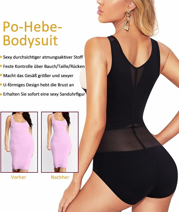 🔥Shapewear-body med hög midja – Forma dina drömkurvor