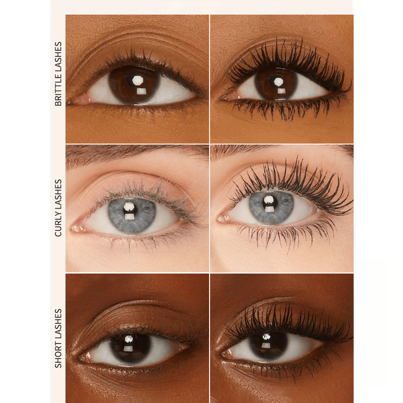 🥳KÖP 1 FÅ 1 GRATIS:💞50K+ SÅLDA!👁️✨ Vackra fransar hela dagen, kladdfria! Vattentät fibermascara för naturlig volym. 💖💃