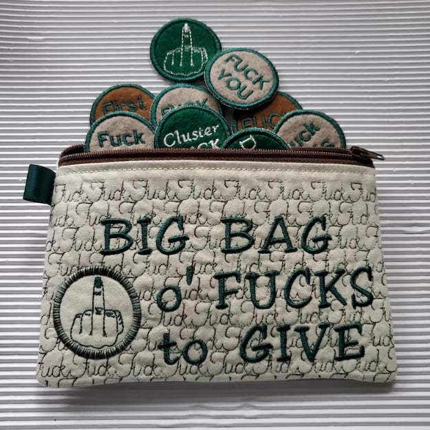 Stor påse med jävla väska med dragkedja