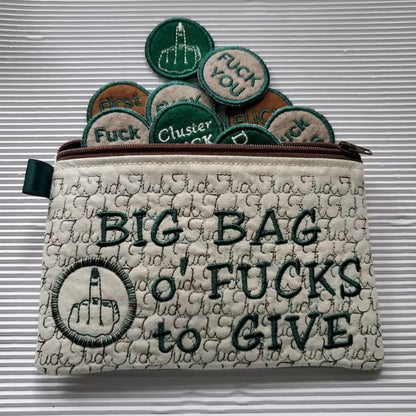 Stor påse med jävla väska med dragkedja