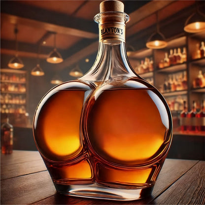 🥂Ge dina vinprovningar en lekfull touch med denna roliga flaska.