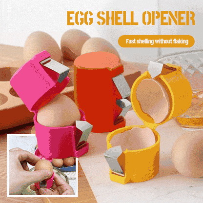🎊Eggåpner i rustfritt stål – Knekk, kutt og separer egg enkelt🍳