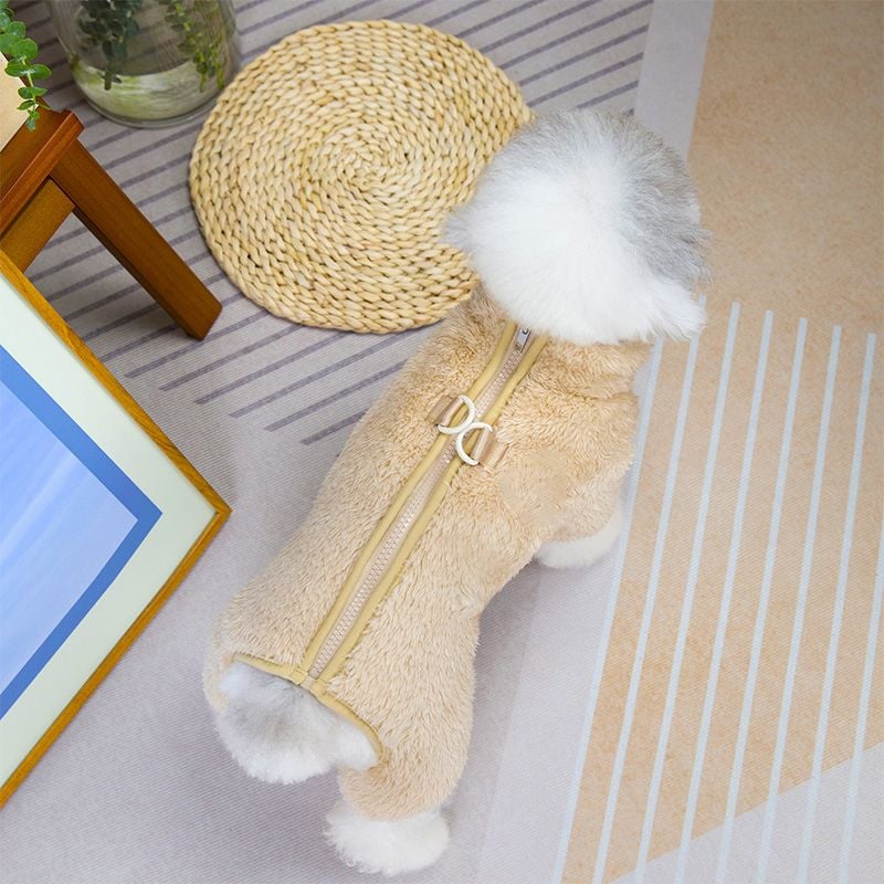 🐶Vinterhund jumpsuit med dragkedja bak/🐶Winter dog jumpsuit with zipper on the back