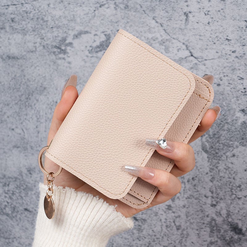 🎁HOT SALE Only $9.99🔥Elegant and Minimalist Women's Slim Short Wallet – with RFID protection, card slots, a bill compartment, and an ID window