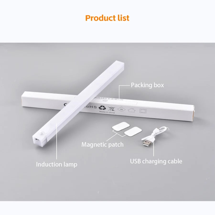 🔥 SISTA DAGEN REA 49% RABATT - 💡 Smarta Magnetiska Uppladdningsbara LED-Lampor med Sensor, Utan Stötar