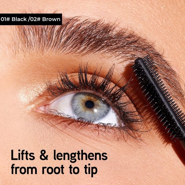 🥳KÖP 1 FÅ 1 GRATIS:💞50K+ SÅLDA!👁️✨ Vackra fransar hela dagen, kladdfria! Vattentät fibermascara för naturlig volym. 💖💃