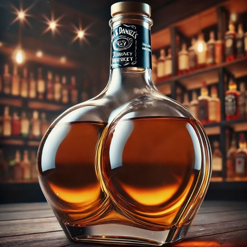 🥂Ge dina vinprovningar en lekfull touch med denna roliga flaska.