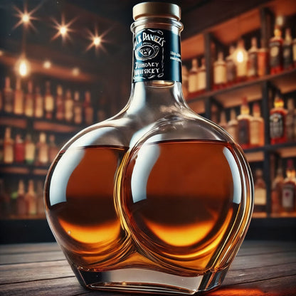 🥂Ge dina vinprovningar en lekfull touch med denna roliga flaska.