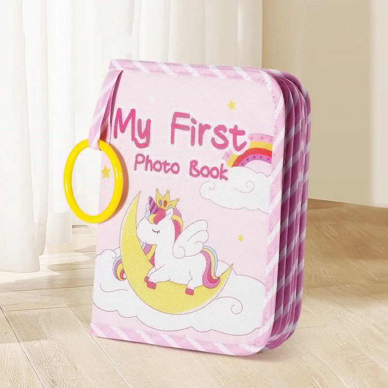 Min første babyfotobok med trygt speil