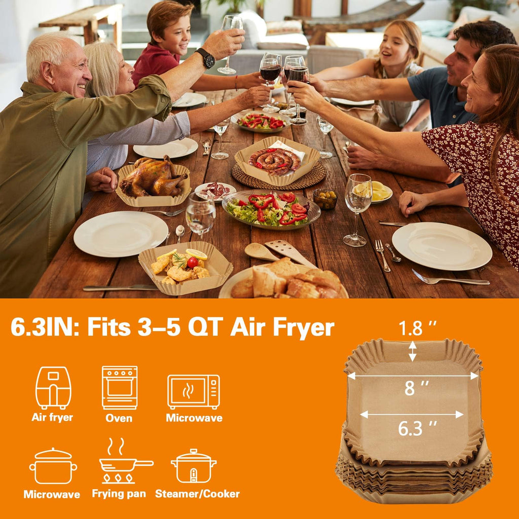 Engångspapper för airfryer
