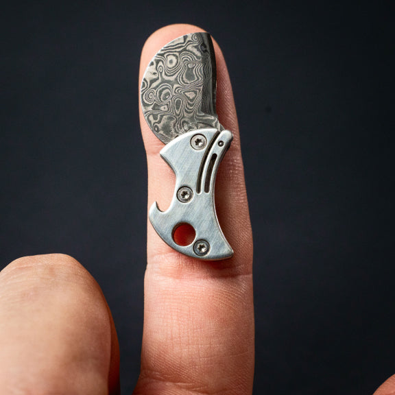 Mini kompakt flasköppnare och EDC-skärare i titan
