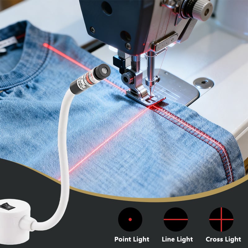 ✨🧵Laserkviltguide – Magnetisk symaskinslaser för raka sömmar och exakta mönster