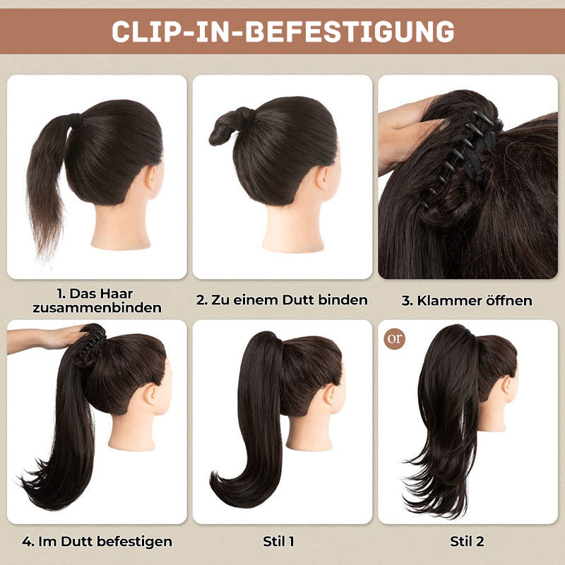 ⏳Begrenset tidsbegrenset 50 % rabatt💥💖45 cm krøllete, bølgete og krusete hårforlengelser med hestehale