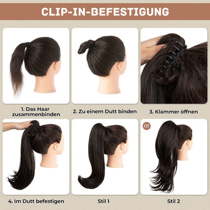 ⏳Begrenset tidsbegrenset 50 % rabatt💥💖45 cm krøllete, bølgete og krusete hårforlengelser med hestehale