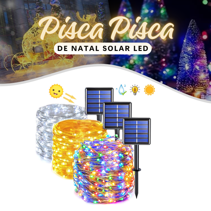 Solcellsdrivna LED-ljusslingor