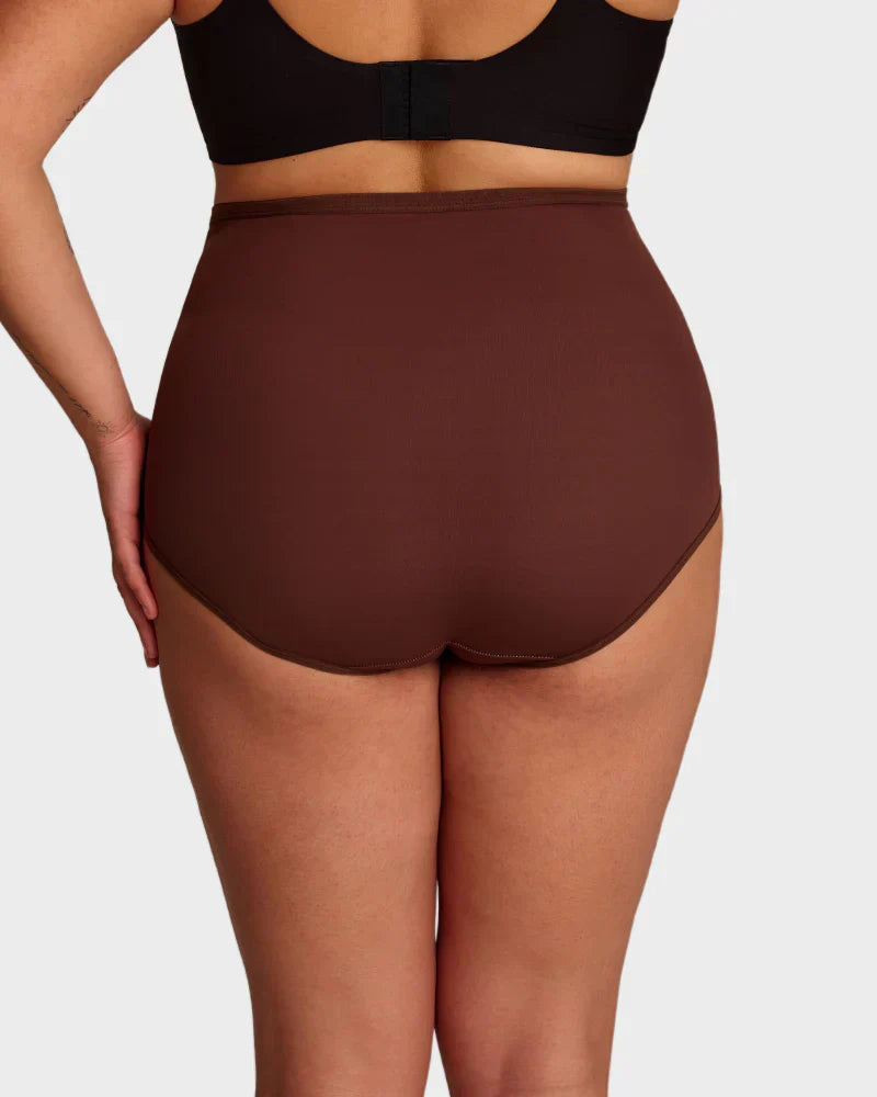 🌸Sista dagen - Köp 1 få 3-pack✨Plus-Size trosor med hög midja och korsade magkontroller