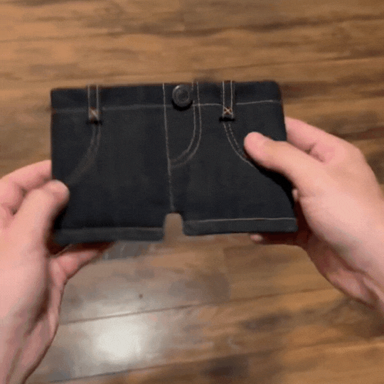 💳 Mini Jeans Hopfällbar Plånbok