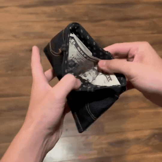 💳 Mini Jeans Hopfällbar Plånbok