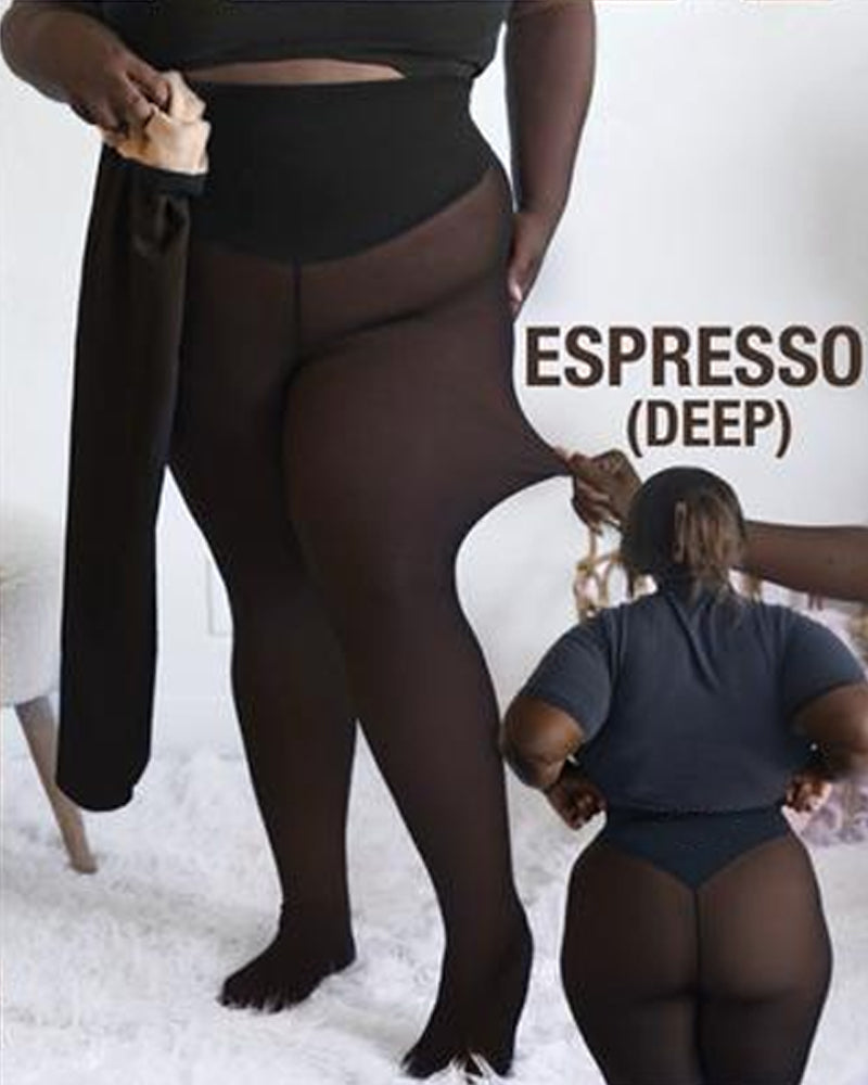 ⚡50 000+ SÅLDA!❄️Formförstärkande fleeceleggings med en söm✨✨Håll dig varm. Se bra ut. 💕