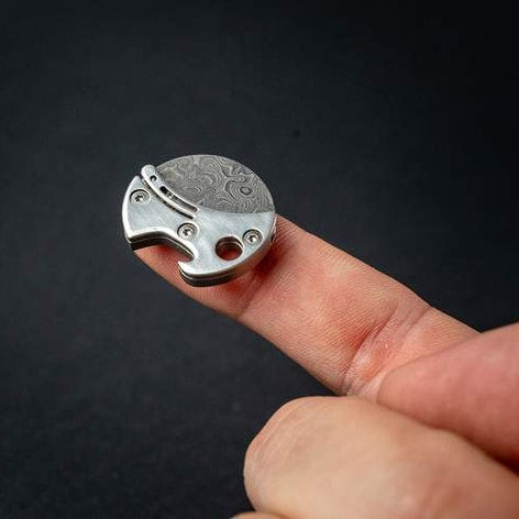 Mini kompakt flasköppnare och EDC-skärare i titan