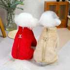 🐶Vinterhund jumpsuit med dragkedja bak/🐶Winter dog jumpsuit with zipper on the back