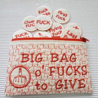 Stor påse med jävla väska med dragkedja