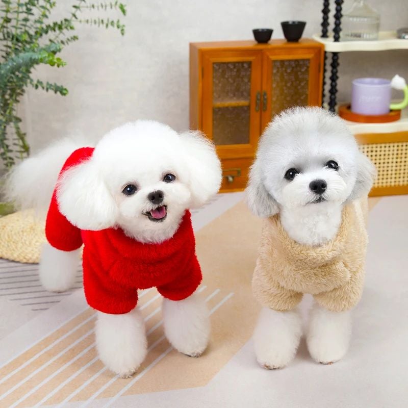 🐶Vinterhund jumpsuit med dragkedja bak/🐶Winter dog jumpsuit with zipper on the back