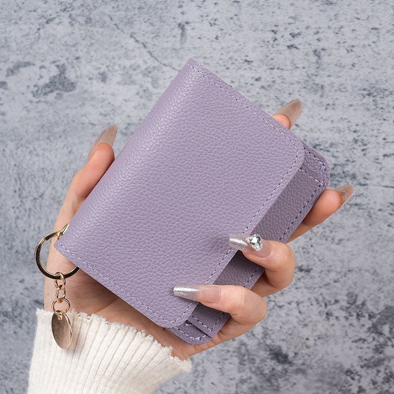 🎁HOT SALE Only $9.99🔥Elegant and Minimalist Women's Slim Short Wallet – with RFID protection, card slots, a bill compartment, and an ID window