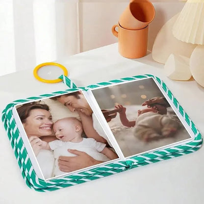 Min første babyfotobok med trygt speil