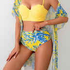 💛💛Bikinisett med lønnebladmønster