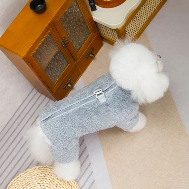 🐶Vinterhund jumpsuit med dragkedja bak/🐶Winter dog jumpsuit with zipper on the back