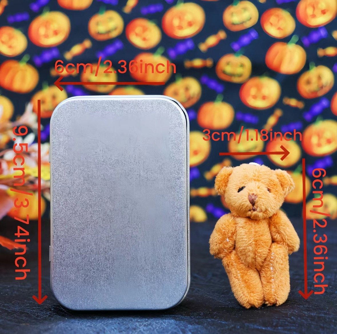 🎁Siste dag 49 % RABATT🎃🧸Håndlaget søt heksebamse i eske