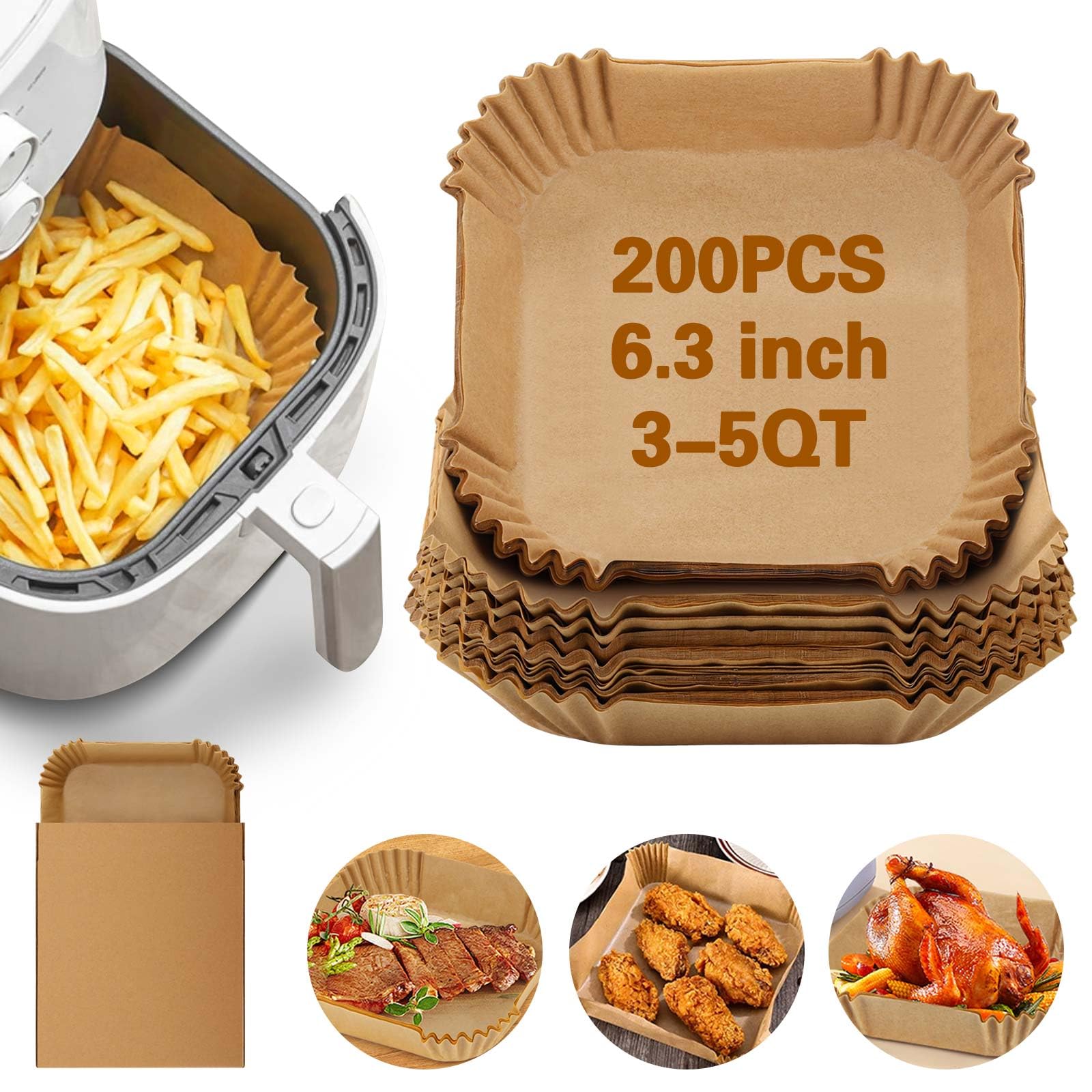 Engångspapper för airfryer