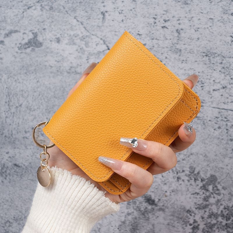 🎁HOT SALE Only $9.99🔥Elegant and Minimalist Women's Slim Short Wallet – with RFID protection, card slots, a bill compartment, and an ID window