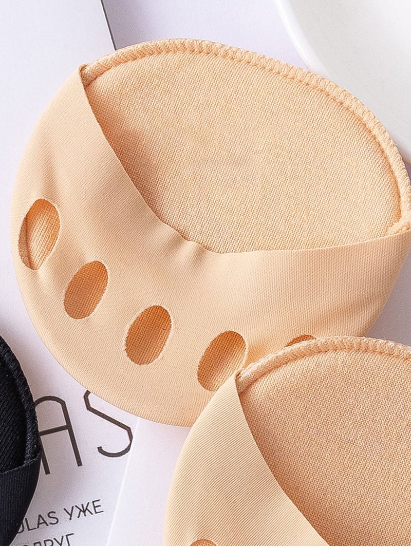 👠✨ Femtåiga framfotskuddar för kvinnor | Stötdämpande inlägg för höga klackar | Svart/Beige