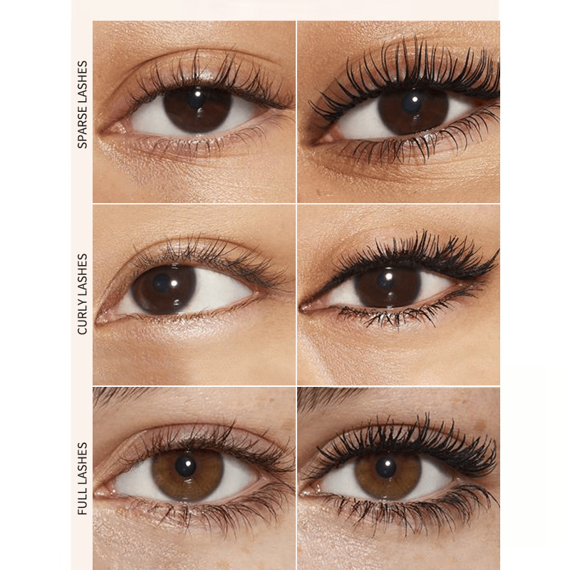 🥳KÖP 1 FÅ 1 GRATIS:💞50K+ SÅLDA!👁️✨ Vackra fransar hela dagen, kladdfria! Vattentät fibermascara för naturlig volym. 💖💃