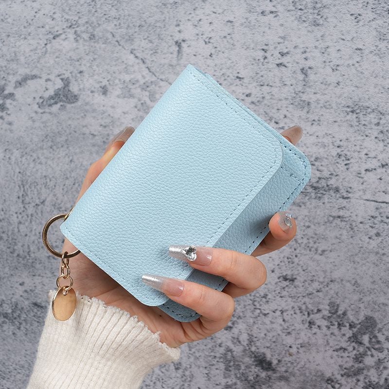 🎁HOT SALE Only $9.99🔥Elegant and Minimalist Women's Slim Short Wallet – with RFID protection, card slots, a bill compartment, and an ID window