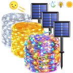 Solcellsdrivna LED-ljusslingor