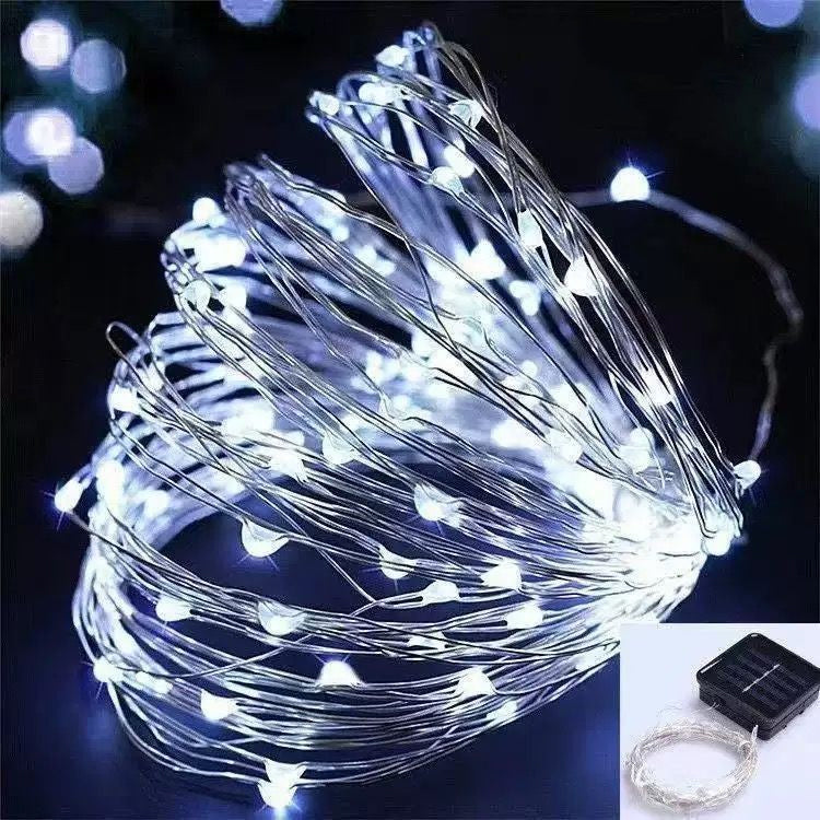Solcellsdrivna LED-ljusslingor
