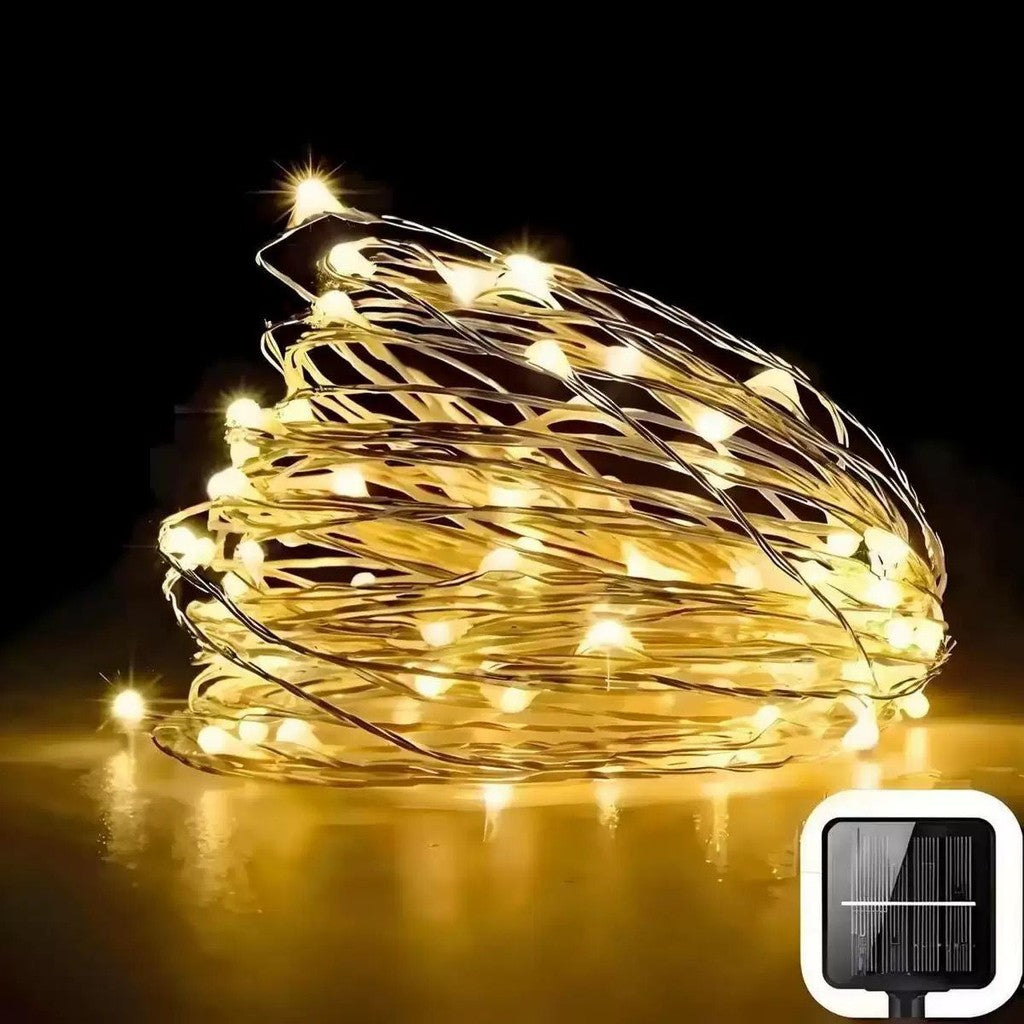 Solcellsdrivna LED-ljusslingor