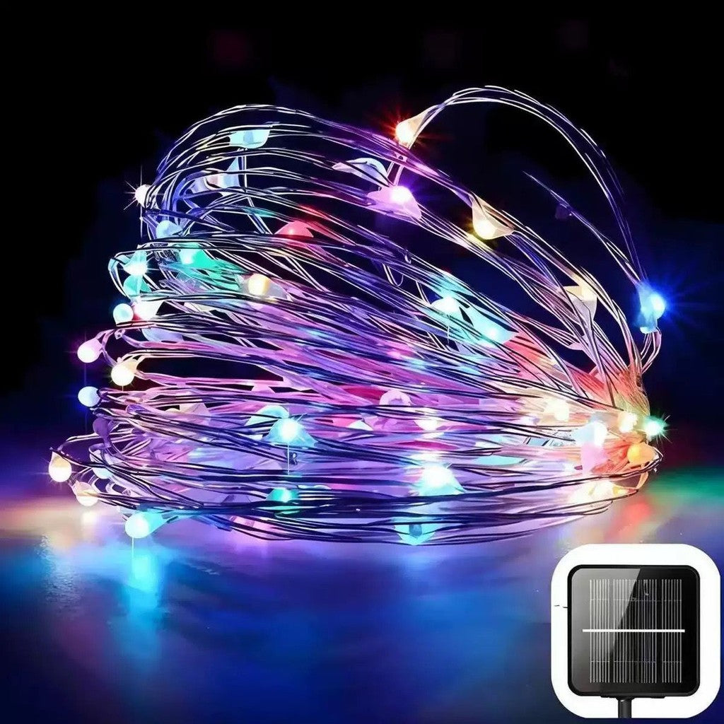 Solcellsdrivna LED-ljusslingor